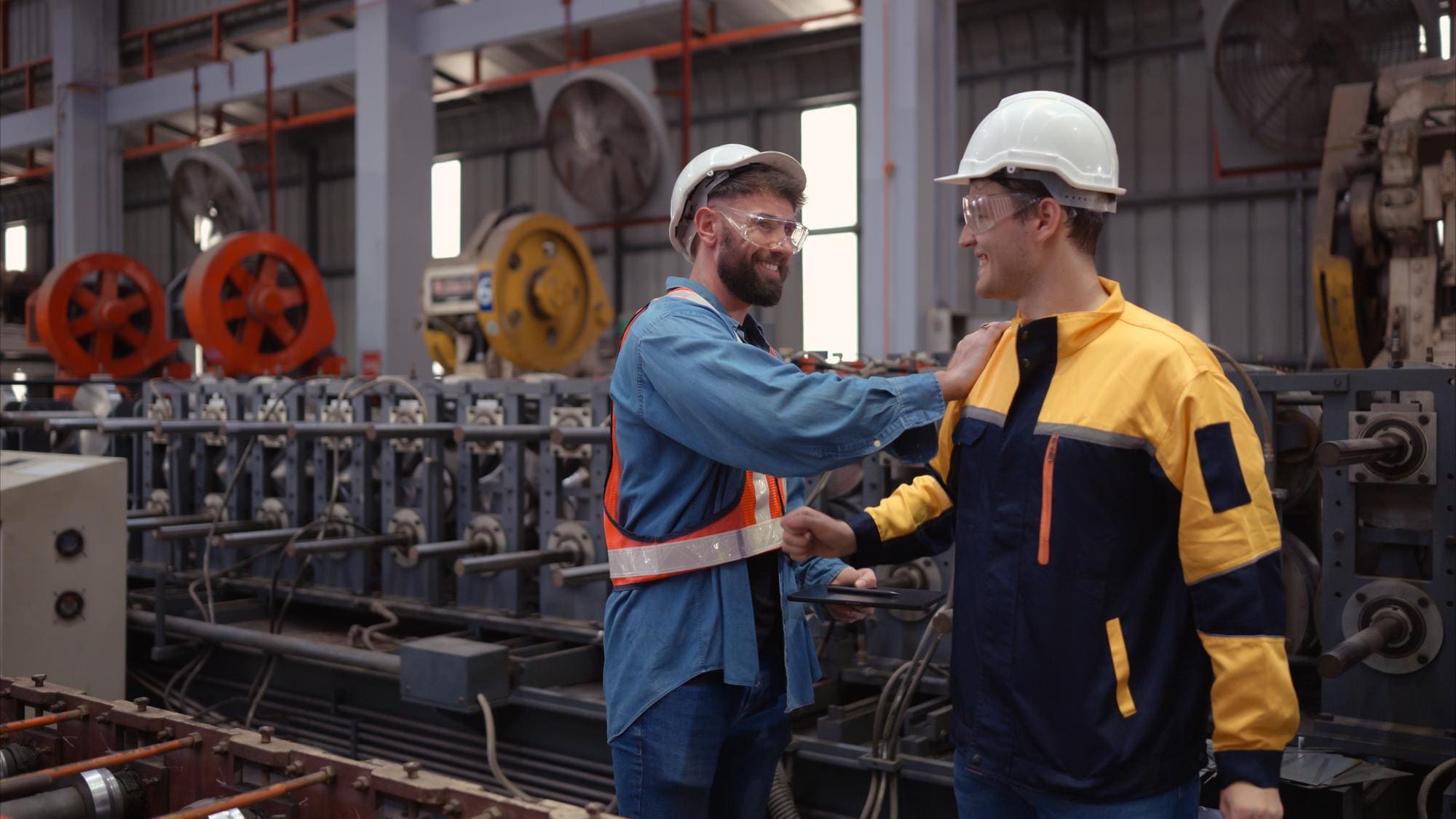 Field operator reviewing a digital process safety dashboard